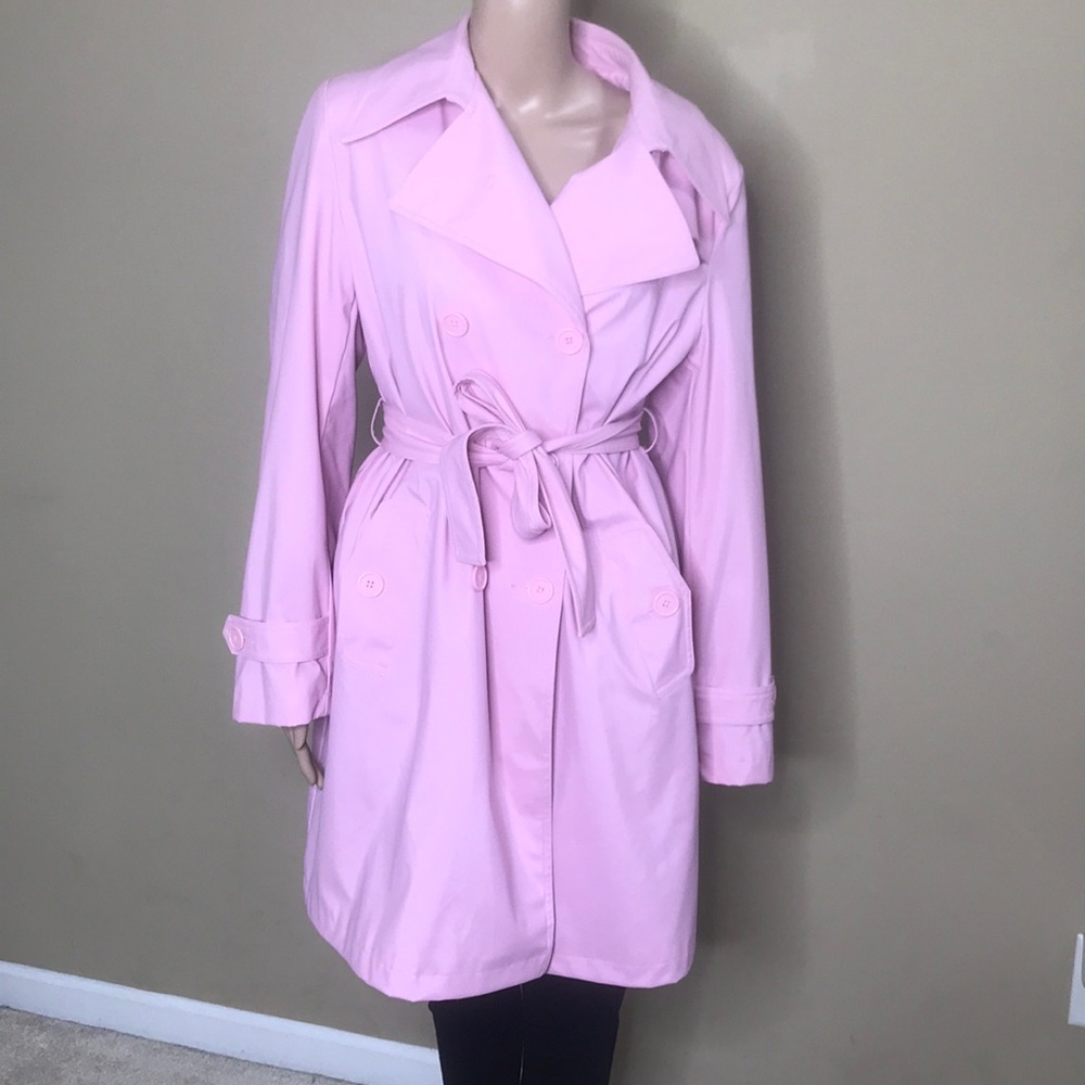 Carolina Colours Pink Double Breasted Rain Coat